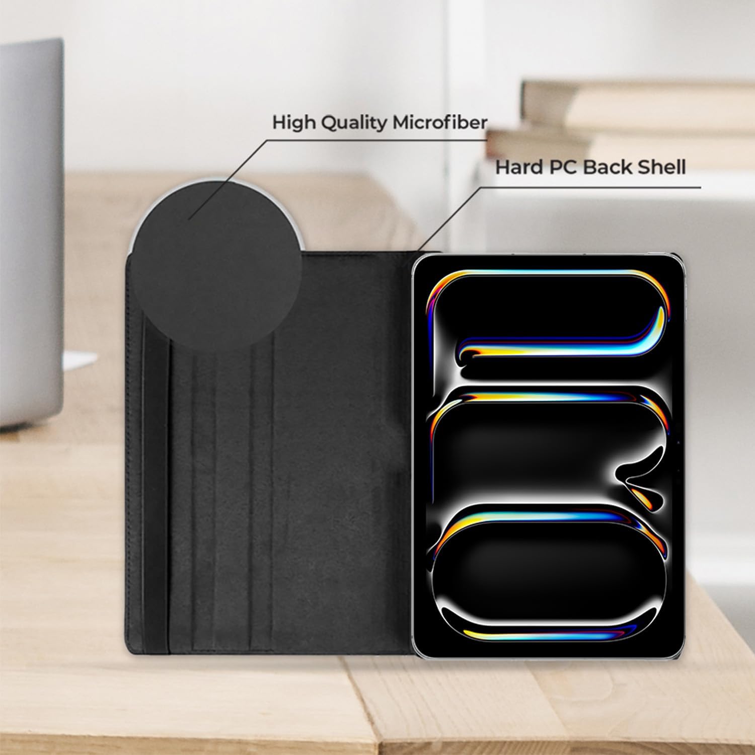 iPad Pro 11 2024 (M4) Case - 360° Rotating Smart Folio Cover with Auto Sleep/Wake & Multi-Angle Stand (Multi Colour) Image