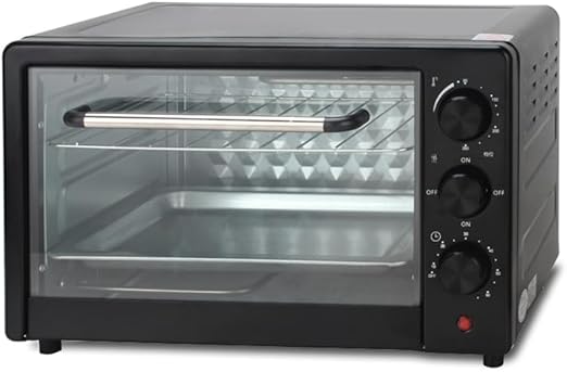 25L Electric Oven – Compact Countertop Oven with Even Heat Distribution, Timer, Baking Tray & Wire Rack for Baking, Roasting & Grilling Image