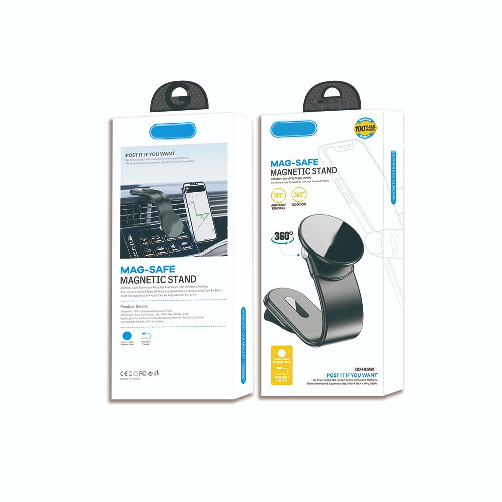 GD-HD968 Multi-Angle MagSafe Car Phone Holder, Secure Magnetic Grip with 360° Rotation for iPhone & Andriod MagSafe-Compatible Devices Image