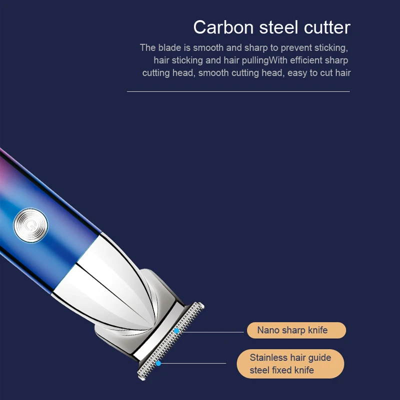 DL-1566 Cordless Professional Hair Trimmer. Rechargeable all-in-one clipper for men's facial, body & beard grooming. Image