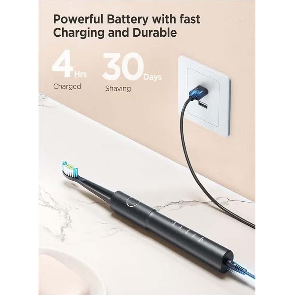 Electric Toothbrush & Water Flosser Combo – Cordless, Rechargeable, 5 Brush Modes, 3 Floss Modes, 8 Heads, Waterproof Oral Care Kit for Travel Image