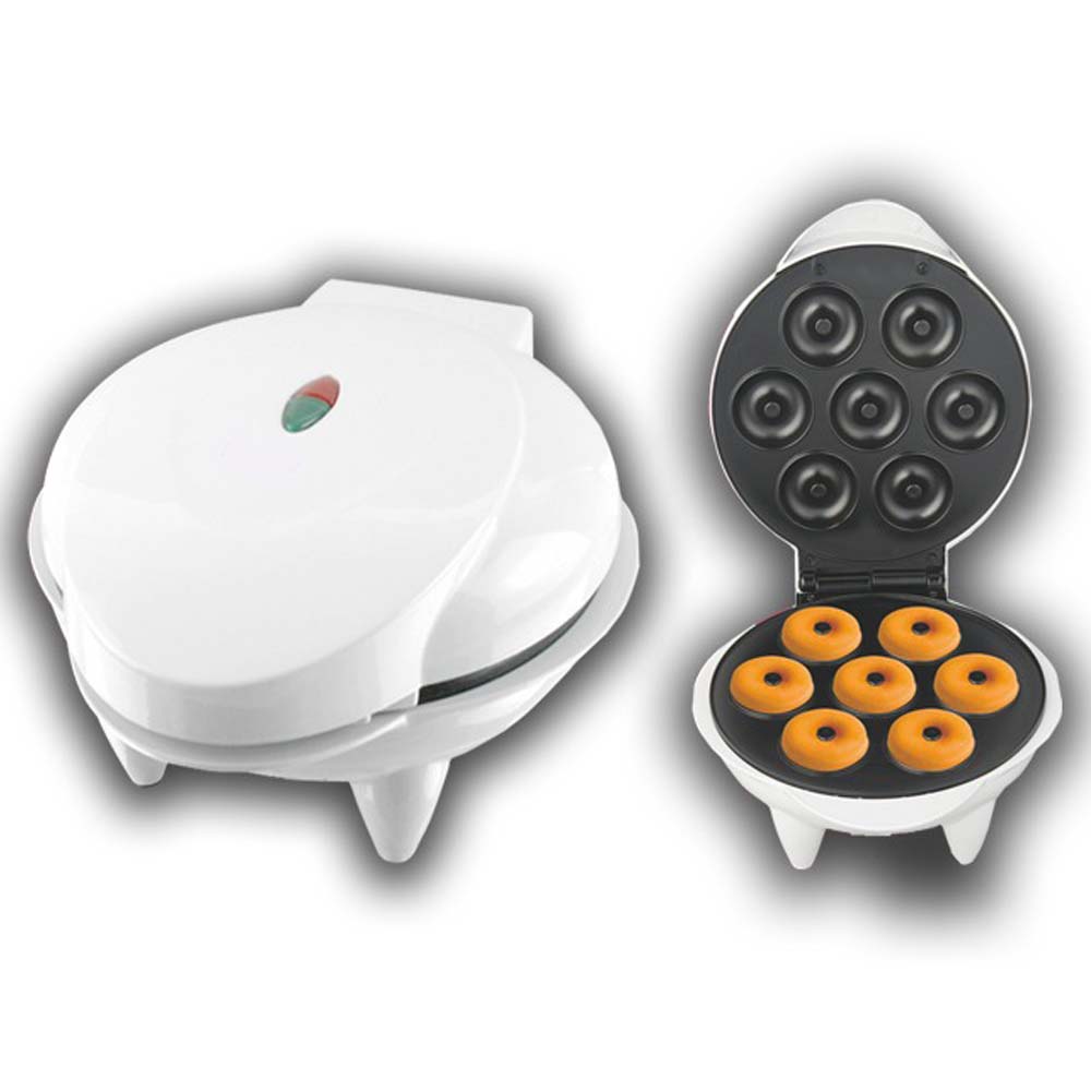 MST-211B Electric Mini Donut Maker - 7 Donut Capacity, Non-Stick & Double-Sided Heating for Quick Breakfasts & Snacks Image