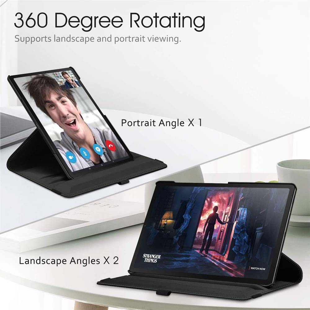 360° Swivel PU Leather Cover Compitable for Galaxy Tab S5e 10.5" Case -  w/Auto Sleep/Wake for SM-T720/T725/T727 (Multi) Image
