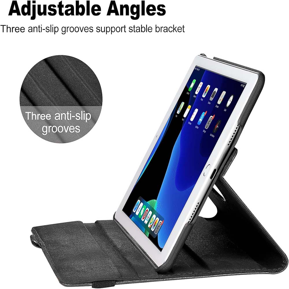 360° Rotating Case for iPad Air 1&2 " (2018/2017/9.7 inch) - Auto Sleep/Wake Stand Cover with Multi-Angle Viewing (Multi Colour) Image