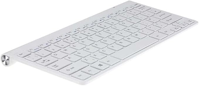 White Compact Wireless Keyboard and Mouse Combo | Sleek and Portable for Home and Office Use | Smooth Typing and Easy Navigation Image