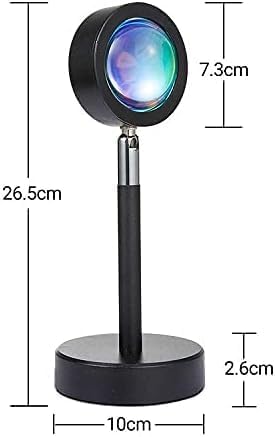 180° Rotatable & USB Rechargeable Sunset Light Projector | LED Night Light for Kids and Adults | Create a Relaxing Atmosphere Image