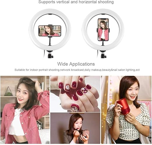 MJ38 RGB 25W Soft Ring Light | 38cm USB-Powered with Tripod & Smartphone Stand for Live Streaming and Content Creation Image