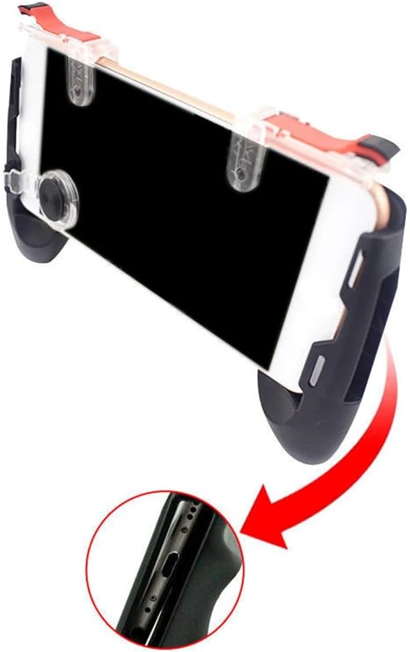 Universal Gamepad Shooter Trigger – Mobile Phone Game Controller with M24 Fire Buttons for PUBG, Compatible with Android & iOS Image