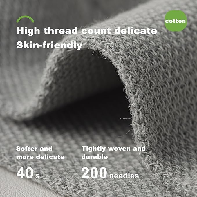 Men's Breathable Cotton Ankle Socks - 6 Pairs, Lightweight & Comfortable for All Seasons (Black) Image