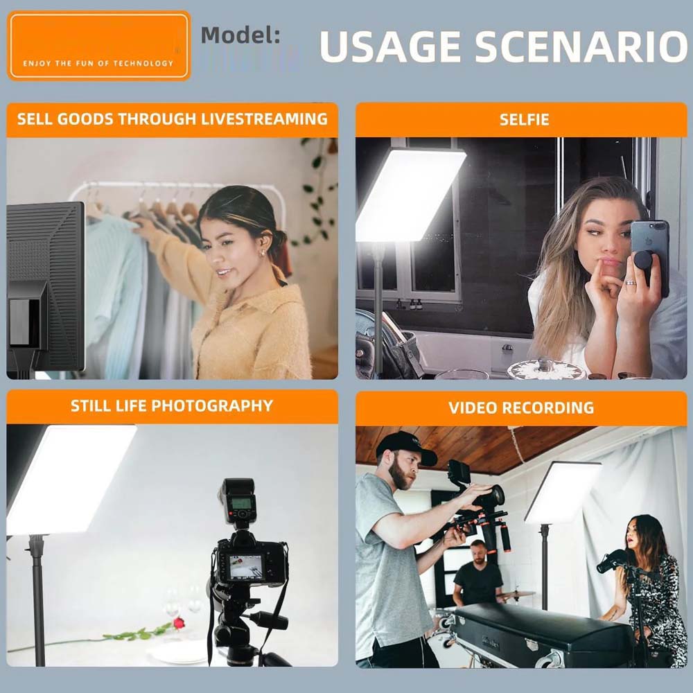 Live P24 Professional LED Fill Light - 20" Studio Lighting Panel for Photography, Videography & Live Streaming Image