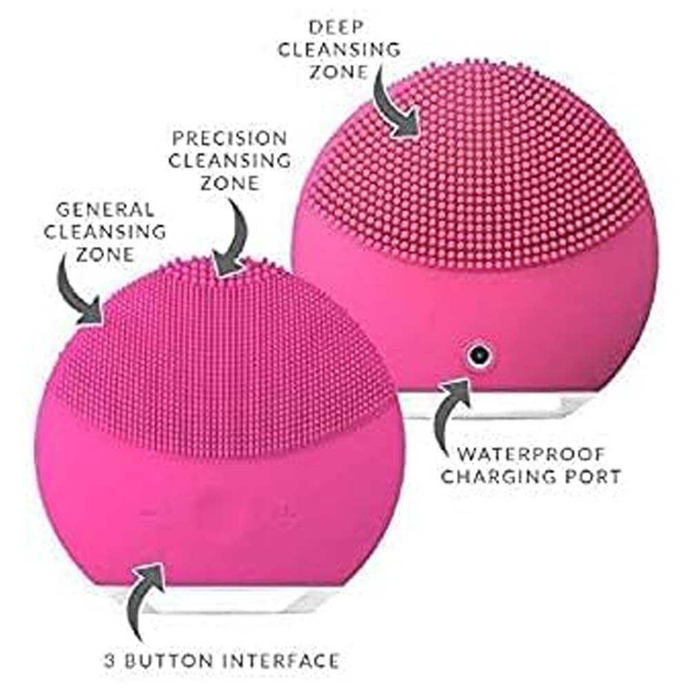 Mini Dual-Sided Smart Silicone Electric Facial Cleansing Device | Rechargeable, Gentle, and Multicolor Image