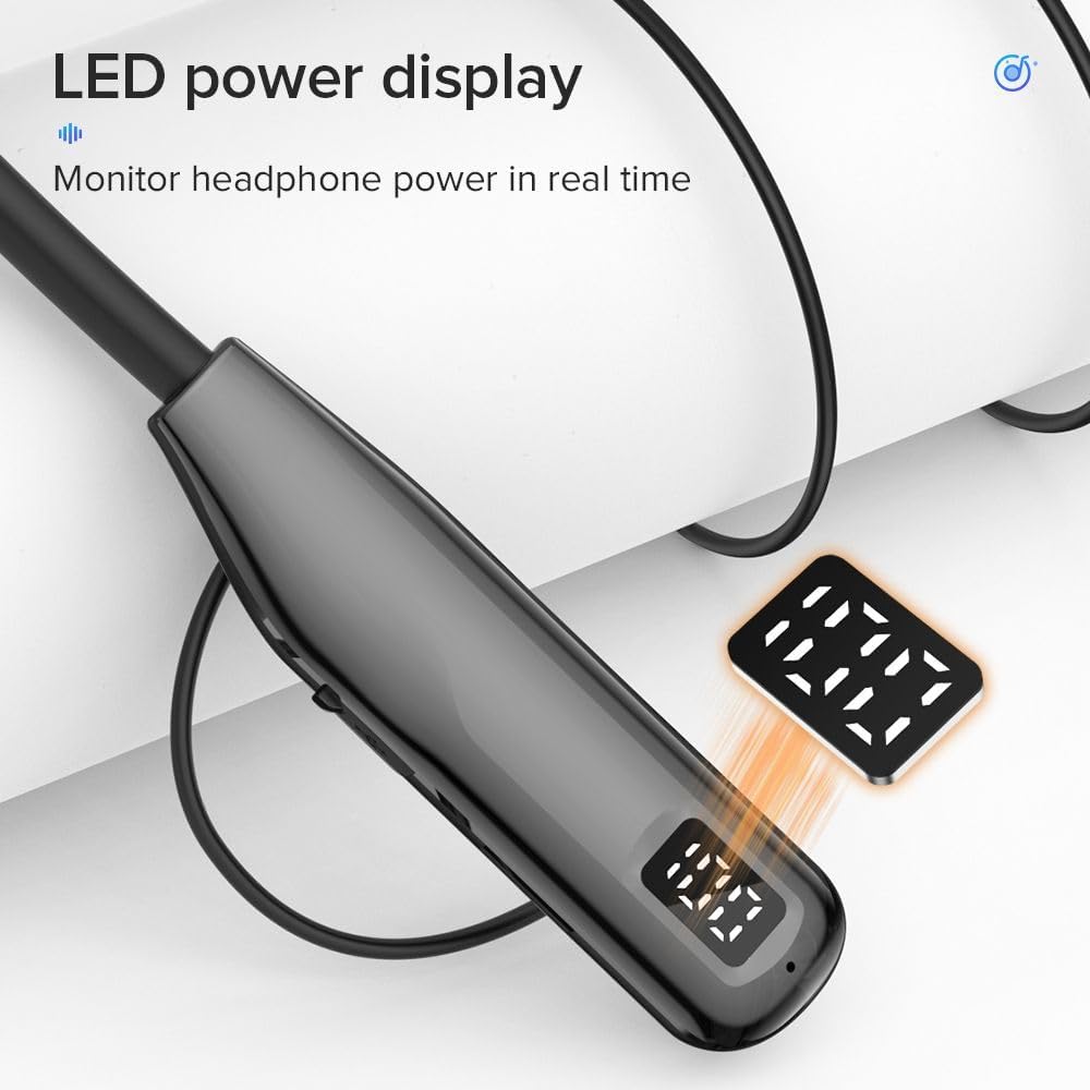 OSP 3 Bluetooth Neckband - 50H Playtime, Stereo Sound, TF Card Support, BT 5.4, Type-C Charging (Skin-Friendly) Image