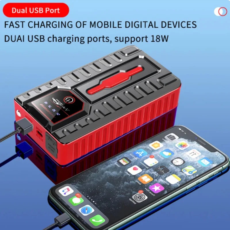 Jump Start Pack – Portable Car Jump Starter with Digital Indicator, Durable Temperature-Proof Power Booster for Automotive Use Image