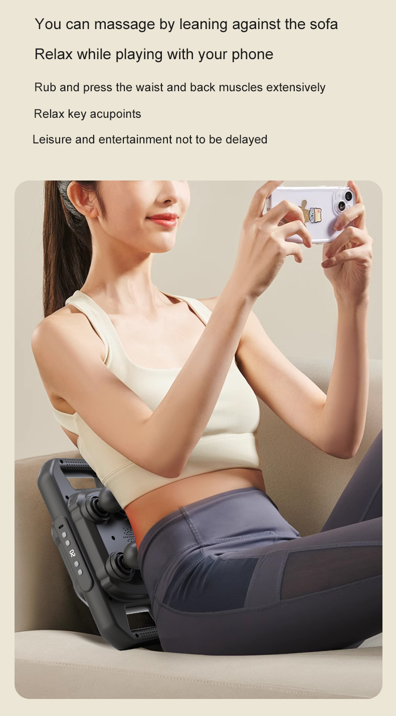 Tissue Body Massager | Powerful Fascia Gun Massage Hammer with Six Attachments | Relieve Muscle Soreness & Improve Circulation Image