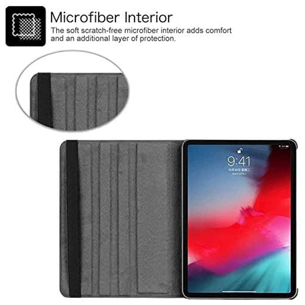 iPad Pro 13" M4 360° Rotating Case - Premium Leather Cover w/Auto Sleep/Wake & Multi-Angle Stand (2024) (Multi Colour) Image