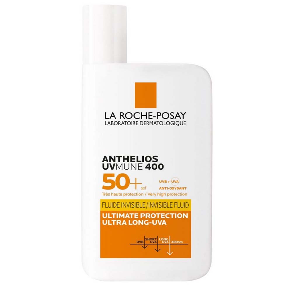 La Roche-Posay Anthelios UVMune 400 Invisible Fluid SPF50 - 50ml Advanced Protection Sunscreen for Face & Sensitive Skin Image