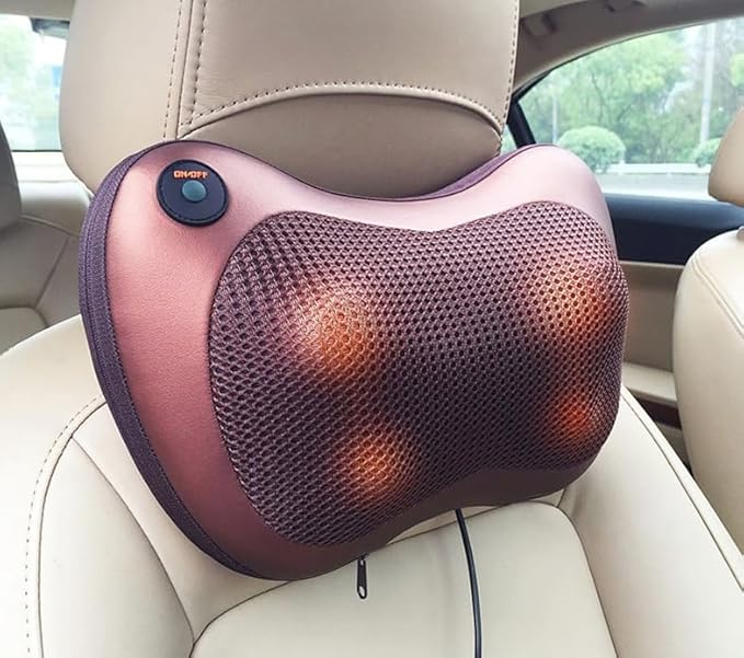 Compact and Powerful Massage Pillow – The Ultimate Solution for Car and Home Relaxation Image
