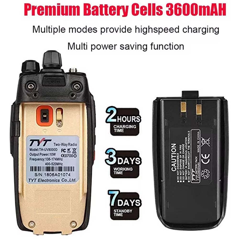 TYT TH-UV8000 OEM Mini FM Portable Walkie-Talkie. Long-range 10km Hoki Toki for outdoor & professional use. Compact design. Image