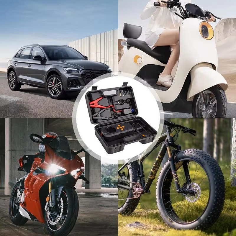 Portable 12V 150PSI Wireless Car Air Compressor with LED Display Image