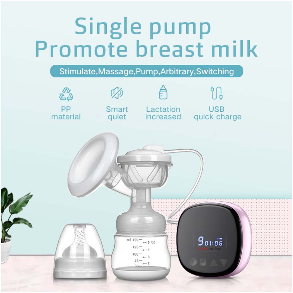 Electric Breast Pump - Portable, Rechargeable, Hands-Free Design for Travel & Home Use, Comfortable & Discreet (Multi-Colour) Image
