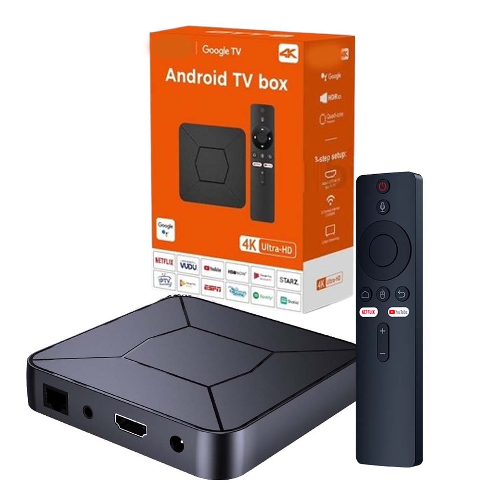 OTT 4K Android TV Box - Google TV Edition | Ultra HD Streaming | Voice Remote | Chromecast Built-in | Dolby Audio Image