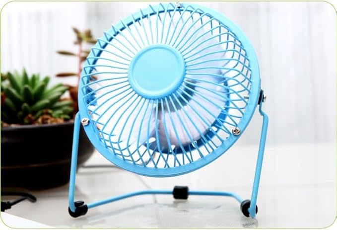 Portable Fan – Air Cooler Desktop Fan for Students | Metal Framework Mini Fan for Dormitory Use Image