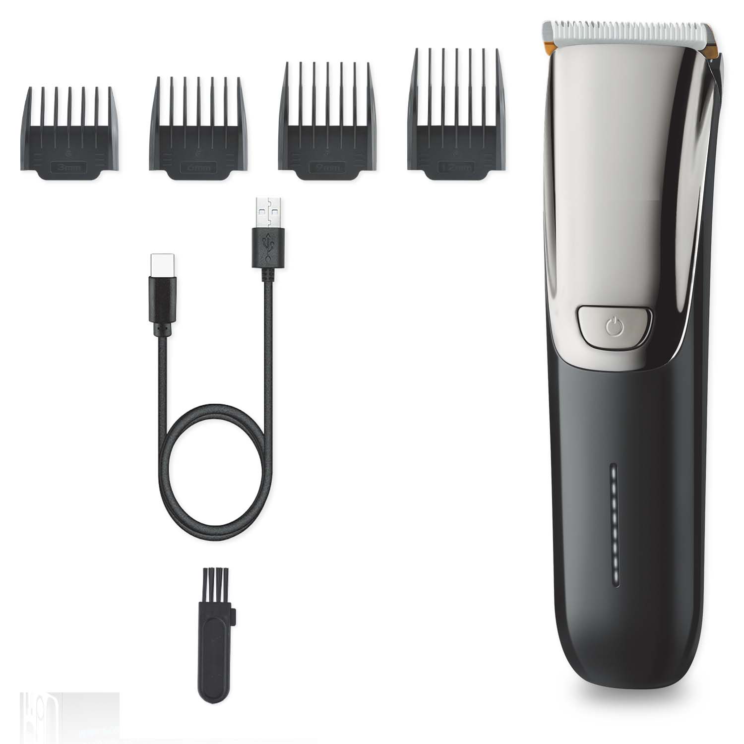 MHT-779 Rechargeable Hair Clipper - Professional Rotary Motor, 300min Runtime, LED Display Image