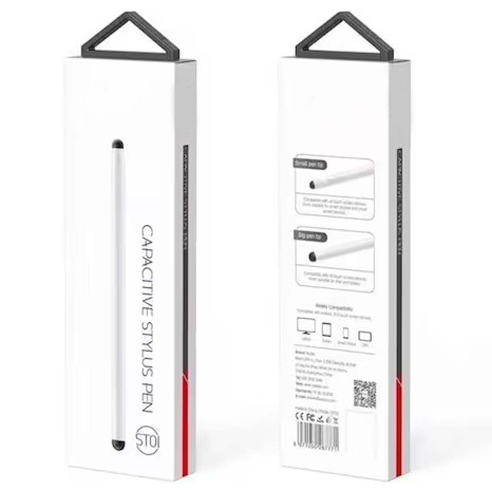 ST01 Universal Stylus Pen - White Touchscreen Stylus for Smartphones, Tablets & All Capacitive Screens Image