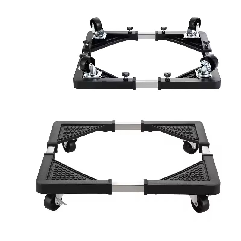 Adjustable Appliance Trolley with Wheels - Universal Stand for Refrigerator, Dishwasher, Air Cooler - Front & Top Load Support Image