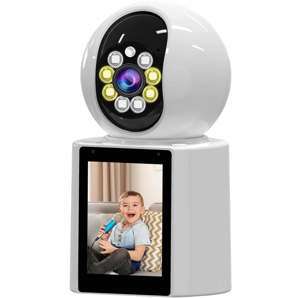 4K HD Indoor Security Camera - 360° Pet/Baby/Nanny Cam with Night Vision, 2-Way Audio & Motion Alerts, App Controlled Image