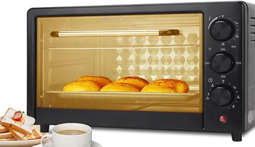 25L Electric Oven – Compact Countertop Oven with Even Heat Distribution, Timer, Baking Tray & Wire Rack for Baking, Roasting & Grilling Image