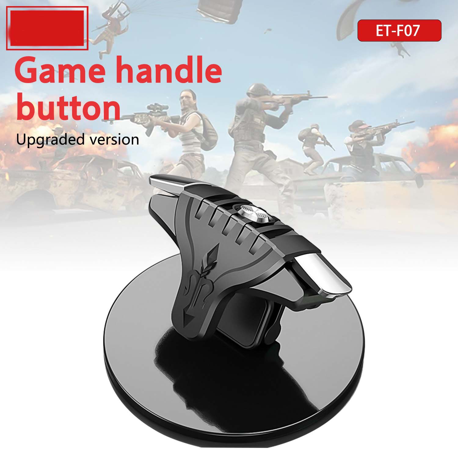 ET-F07 PUBG Mobile Game Triggers - Dual Shooting Buttons for Call of Duty & Mobile Games, Universal Clip-On for iOS/Android Image