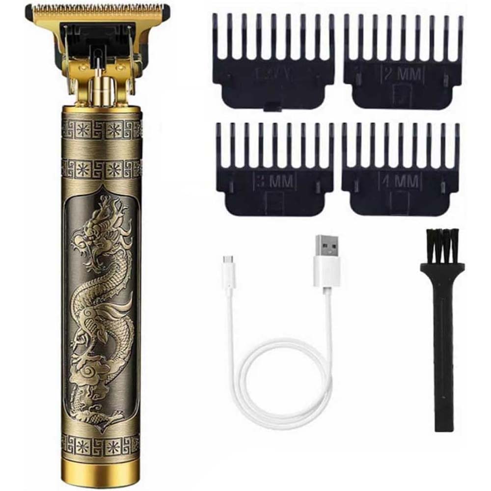 Vintage T9 Electric Cordless Hair Cutting Machine | Professional Hair Barber Trimmer for Men | Clipper Shaver Beard Grooming Kit Image