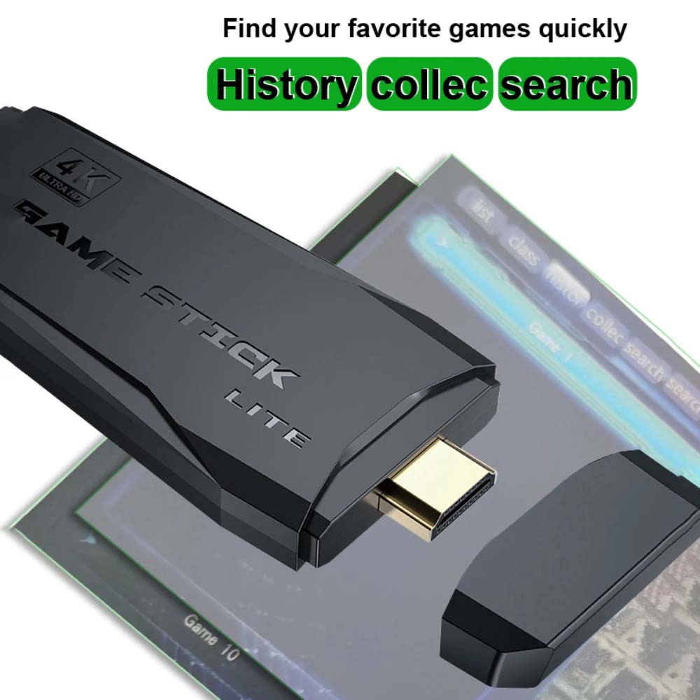 Retro Game Stick Lite - Plug & Play Console with 20,000+ Games, Dual 2.4G Wireless Controllers, 64G Storage (HDMI Ready) Image