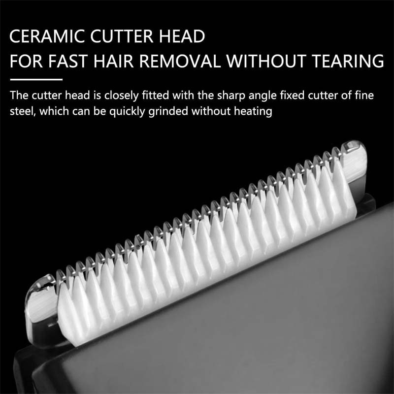 Kemei KM-3208 Professional Body Hair Trimmer. LED light, USB charging, waterproof for precise men & women intimate shaving. Image