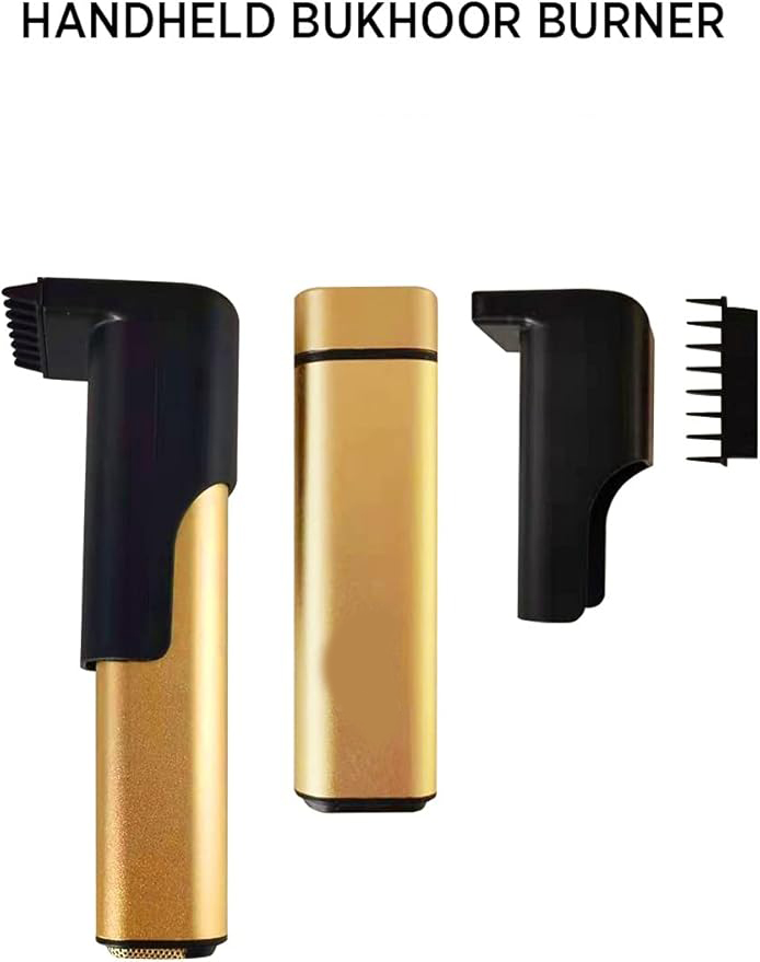 Bakhoor Rechargeable USB Power Electric Bakhoor Burner (Gold) | Portable Oud Incense Burner Image