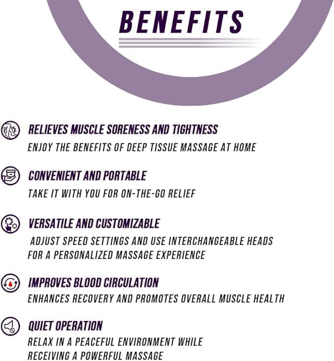 Deep Tissue Percussion Massage Gun – Your Compact Companion for Ultimate Muscle Relaxation Image