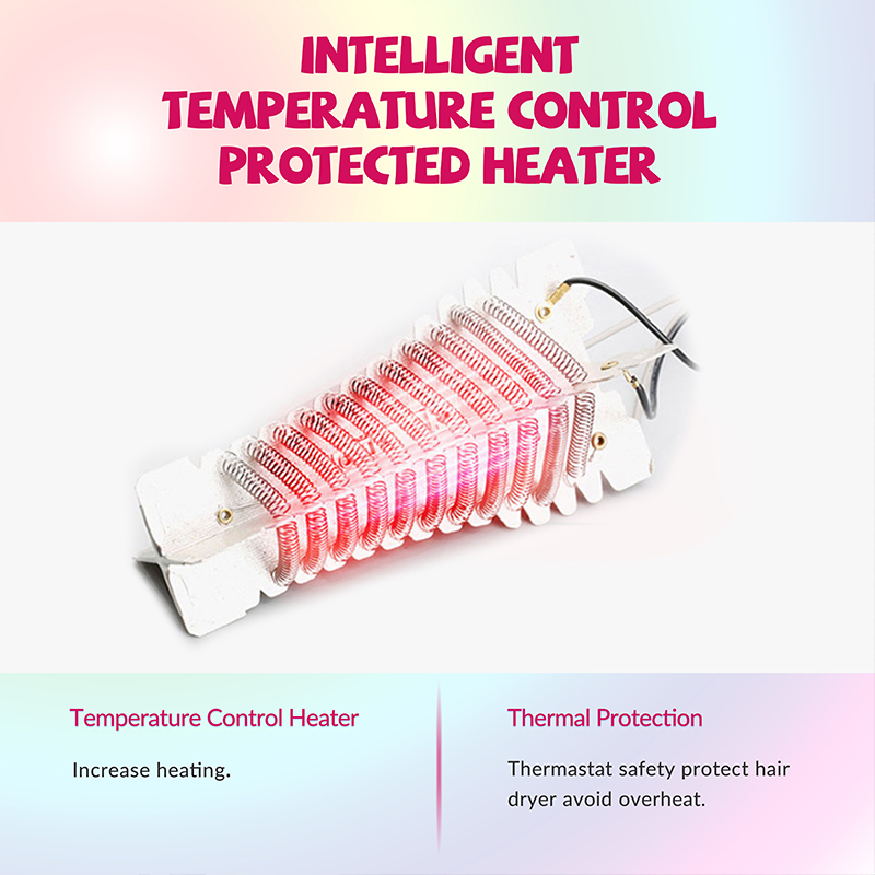 2000W Professional Infrared Hairdryer - Commercial Red Electric Blow Dryer, 110V/240V, Fast & Efficient Styling Image