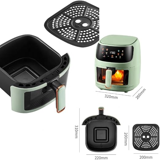 2400W Air Fryer | Powerful Cooking with LED Touch Panel, Large 8L Capacity, and Versatile Cooking Modes | Healthy Frying for Family Meals Image