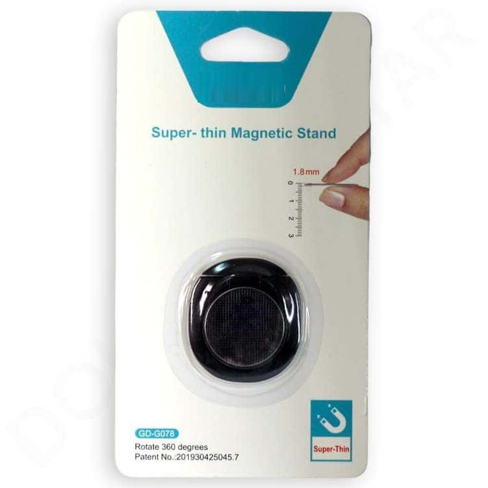 GD-G078 Super-Thin Magnetic Stand - Ultra-Slim, Strong & Portable Phone Holder for Desk, Car & Travel Use (Multi-Colour) Image