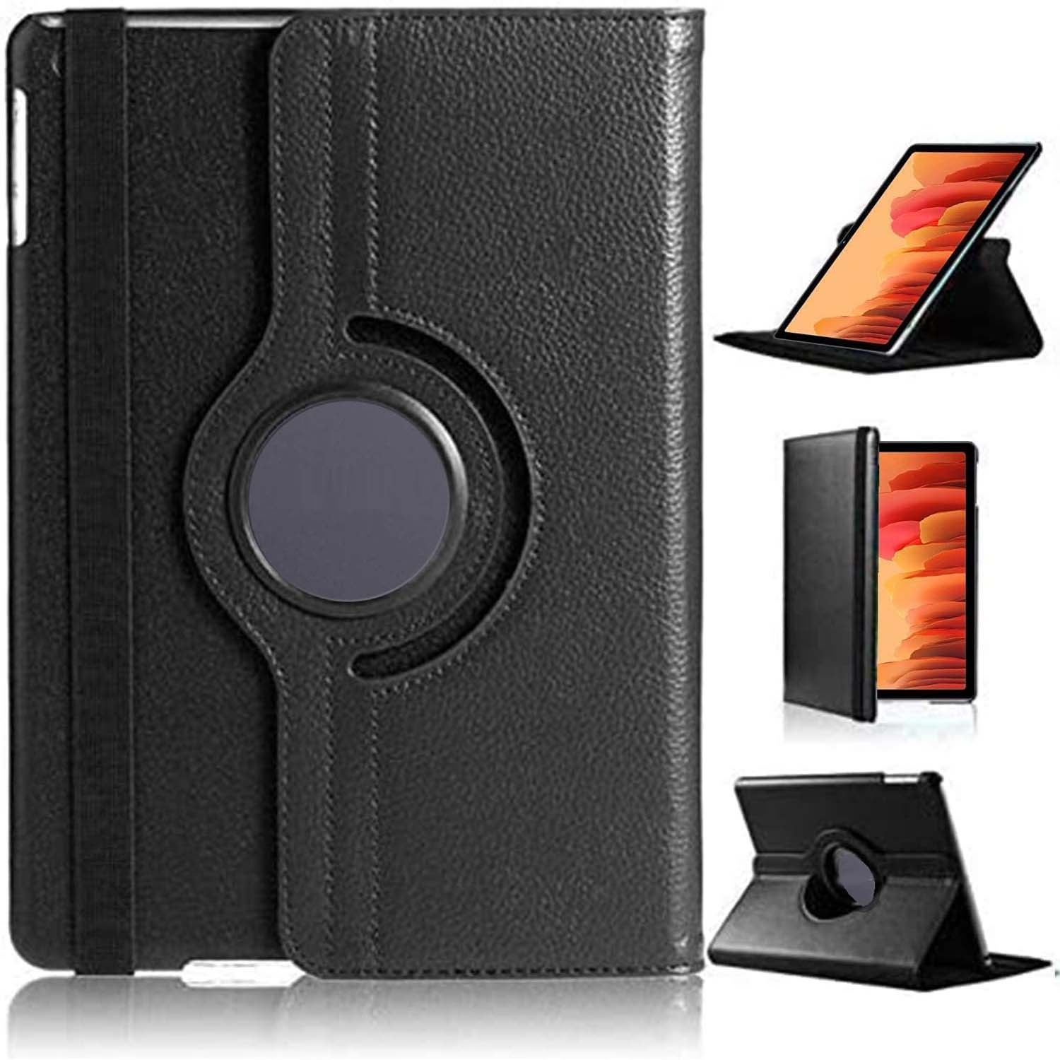 360° Rotating PU Leather Smart Cover Compitable for Galaxy Tab A7 10.4" 2020 Case -  SM-T500/T505/T507 (Multi) Image