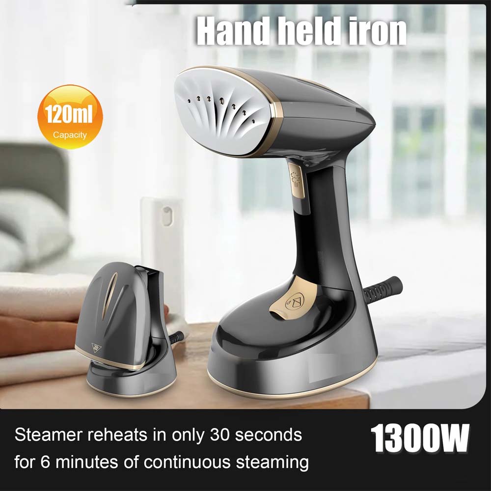 Handheld Steam Iron | 1470W Strong Power | 2 Gear Settings & 120ml Water Tank | Household Electric Steam Ironing Machine Image