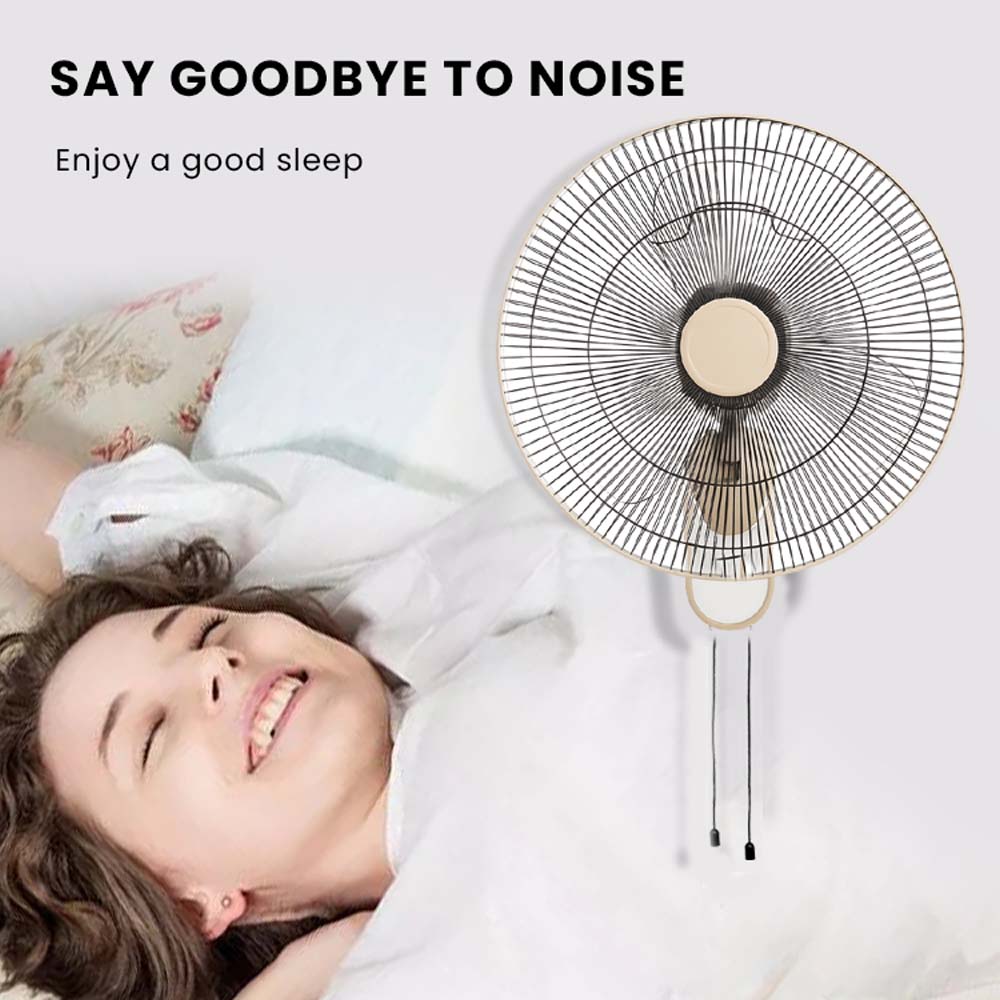 MWFV-432 16" Wall Mount Fan - 3-Speed, Adjustable Tilt, Quiet Operation for Home & Commercial Spaces Without remote Image