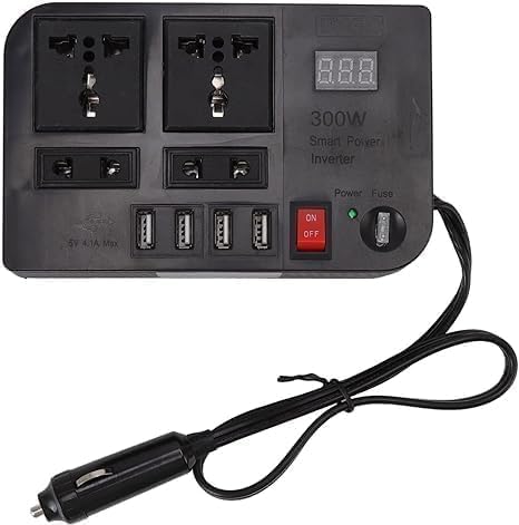 300W Car Inverter | Advanced 12V DC to AC Vehicle Transformer | Power Tablets, Laptops, and More On the Go Image