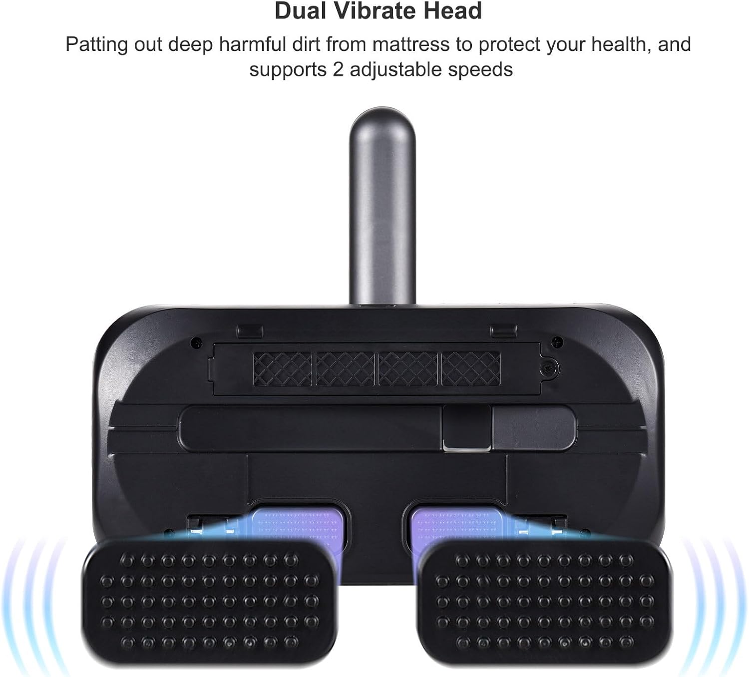 100W Cordless Mattress Vacuum - UV Bed Cleaner with 8000Pa Suction, 2 Speeds & 250ml Dust Cup for Bedding & Clothes Image