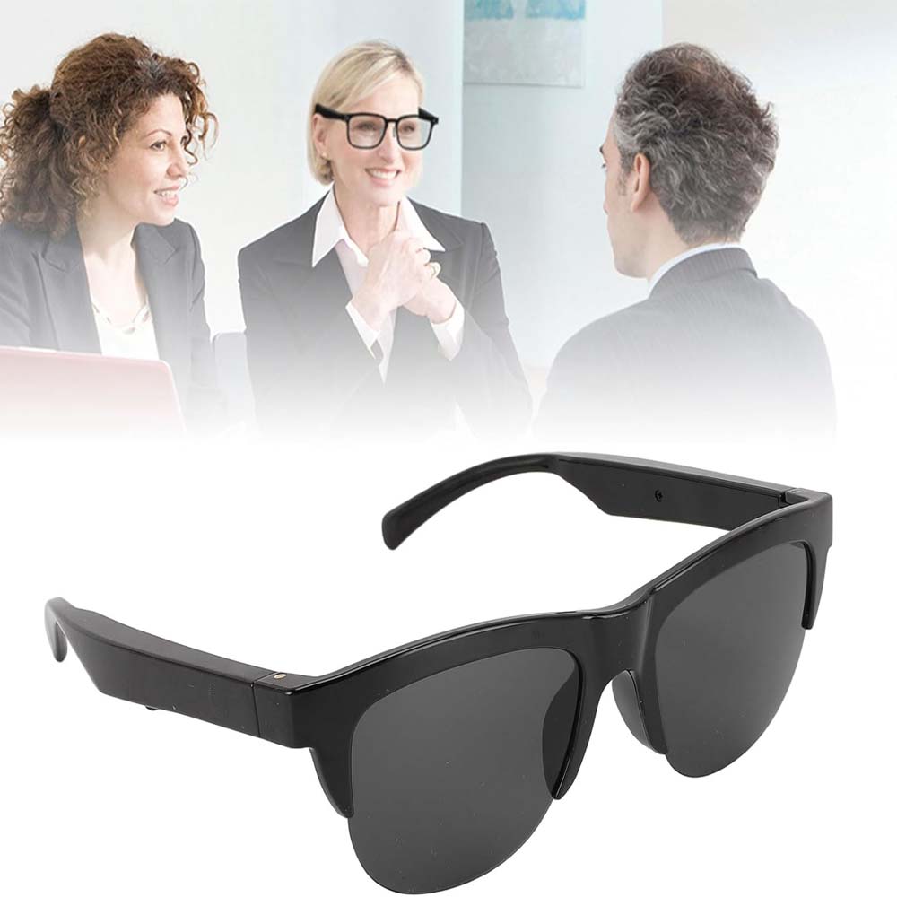F06 Smart Glasses - Bluetooth 5.4 Audio Sunglasses w/ Speaker, Blue Light Filter, Voice Control & IP54 Waterproof for Music/Calls Image