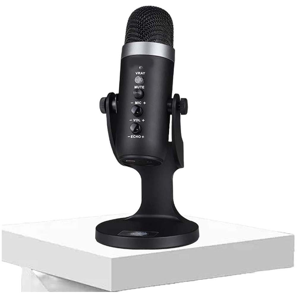 Mc-PW8 Professional USB Microphone – Condenser Desktop Microphone for Podcasting, Gaming, Streaming, and Recording Image