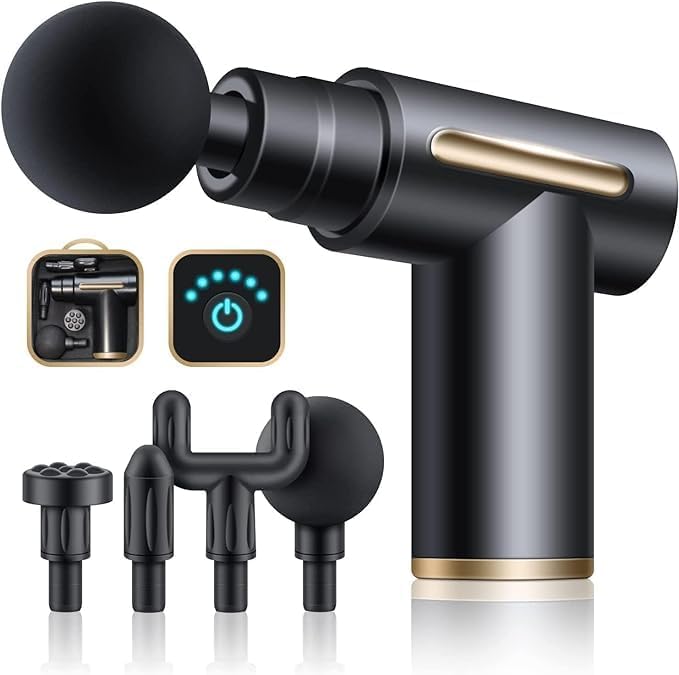 Deep Tissue Percussion Massage Gun – Your Compact Companion for Ultimate Muscle Relaxation Image