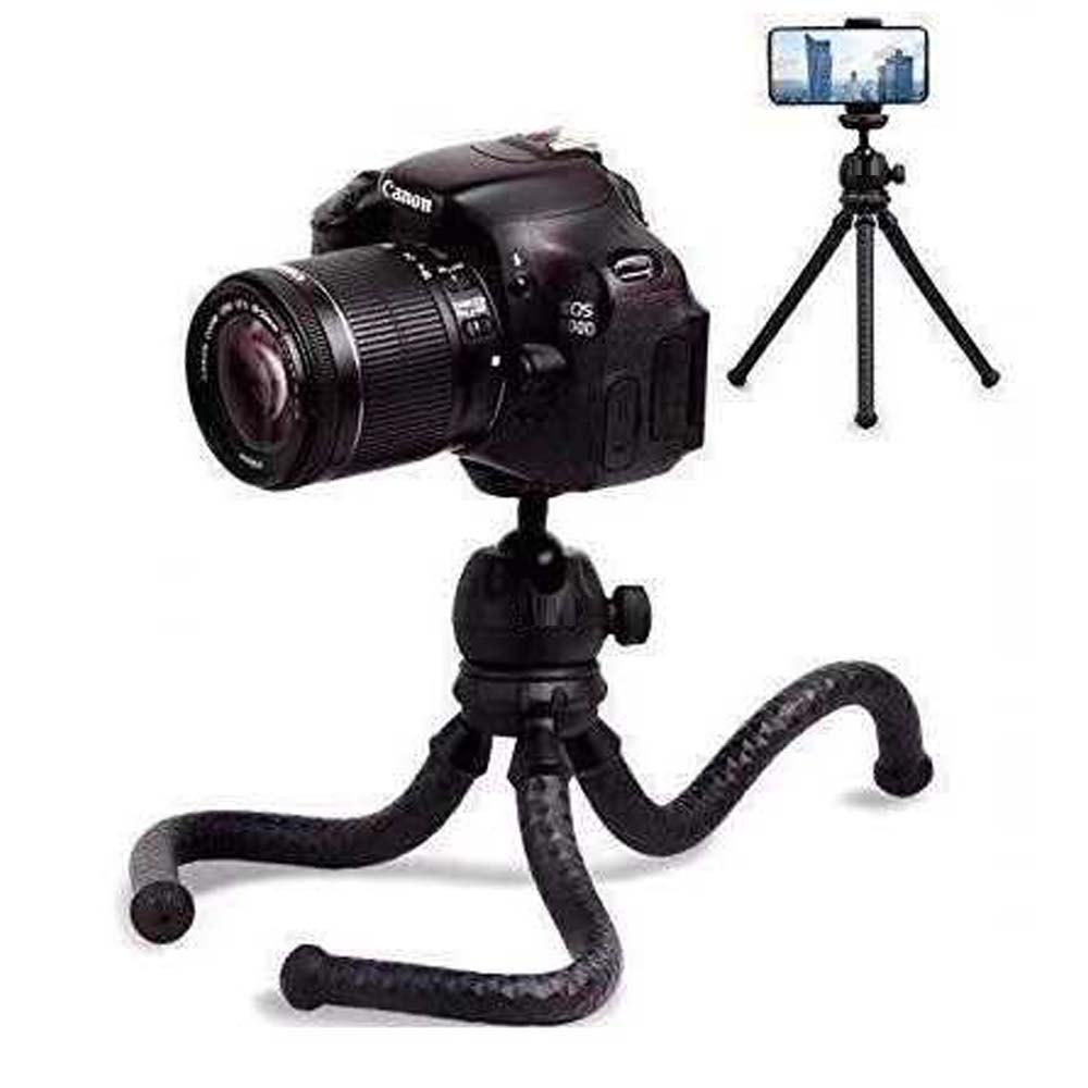 MT-25 Mini Flexible Tripod - Portable Phone & Camera Stand with Bendable Legs for Tabletop, Vlogging & Photography Image
