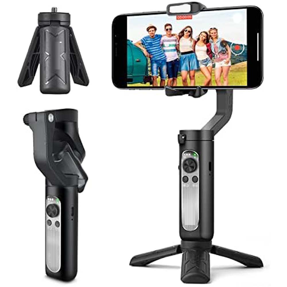 CQL 3-Axis Gimbal Stabilizer for Smartphones & Action Cameras | Precision Stabilization, Durable Design, Universal Compatibility Image